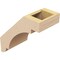 Ekena Millwork 5-inch W x 10-inch D x 10-inch H Aspen Rough Cedar Woodgrain TimberThane Knee Brace, Primed BRCUR05X10X10ASPRCPR - alternate 4
